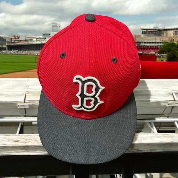 Boston Red Sox New Era 59FIFTY Fitted Hat Cap Size 6 3/4 MLB Fenway Performance - Picture 1 of 11